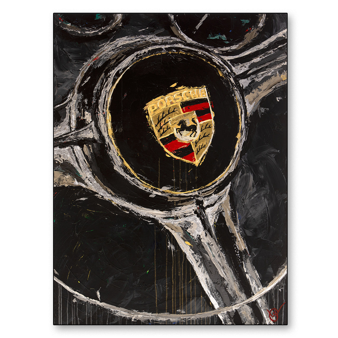 AA5 1960 Porsche 356B Steering Wheel- Giclée