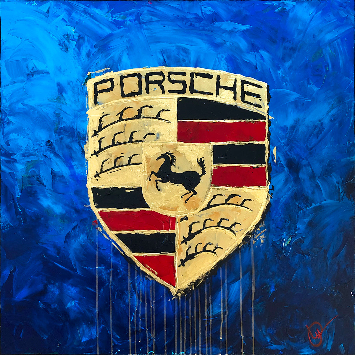 Porsche 40 - Blue “SPECIAL EDITION”- Giclée