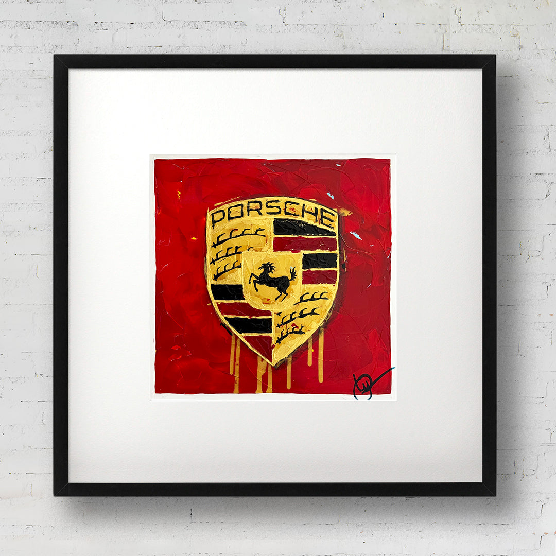 Porsche Emblem 59 - Red