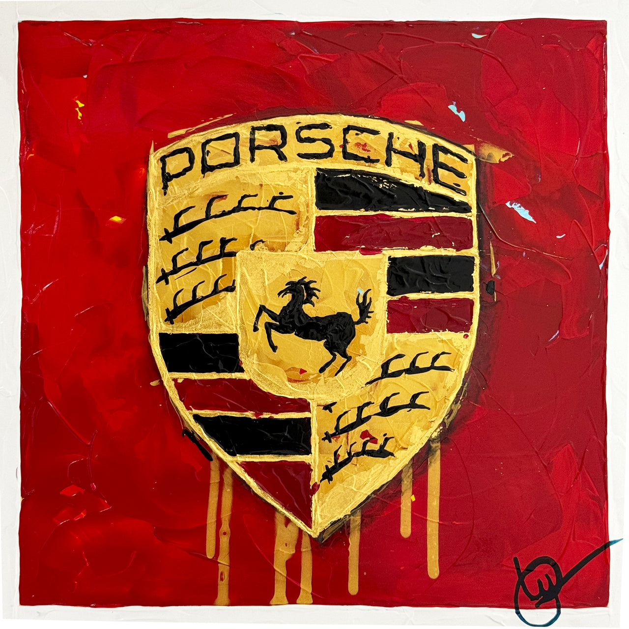 Porsche Emblem 59 - Red