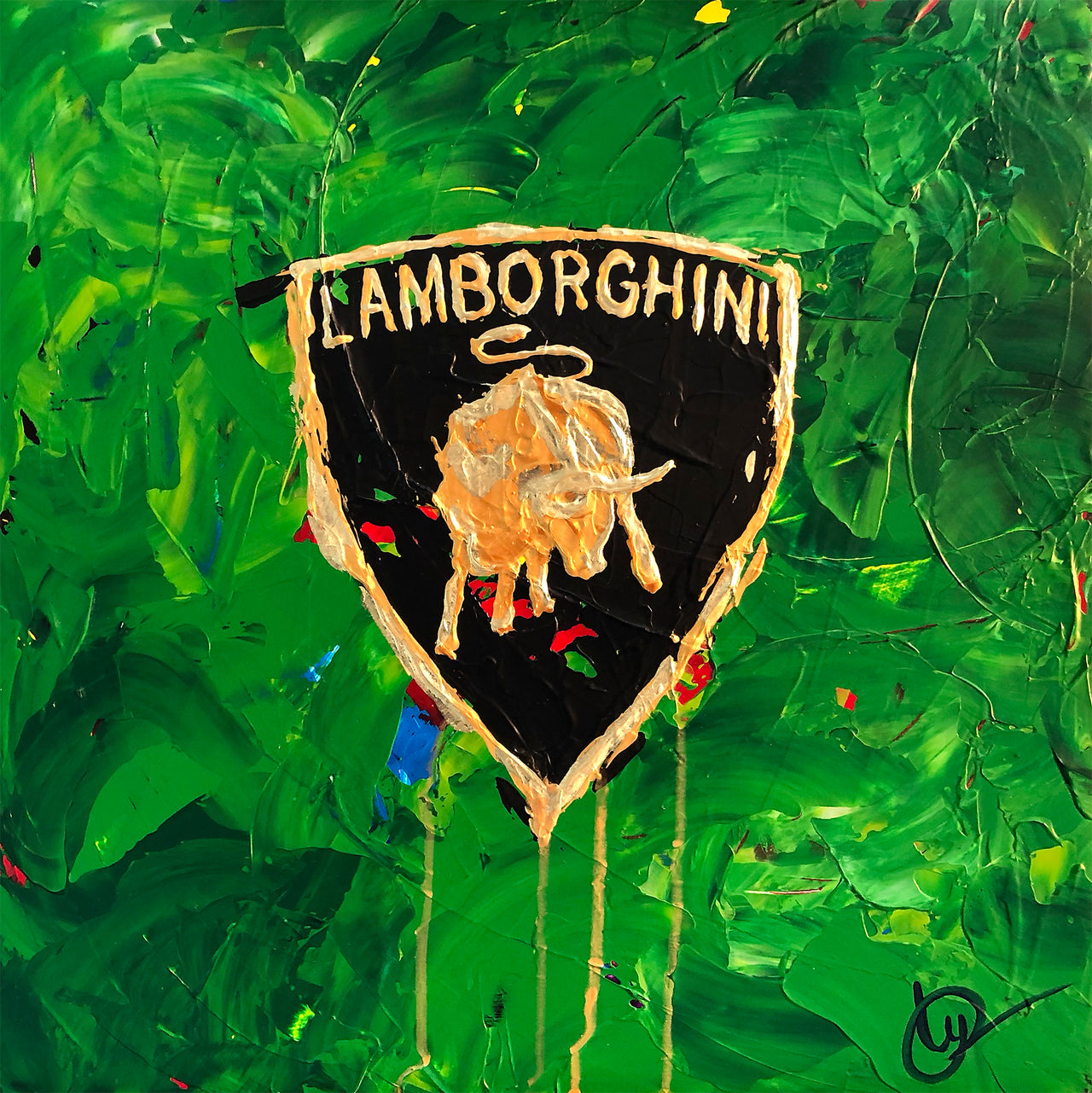 Lamborghini Emblem 6 - Green